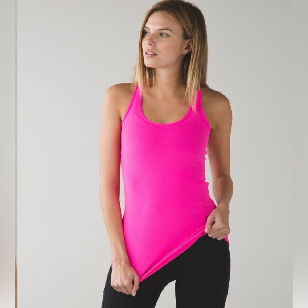 Lululemon Hot Pink Cool Racerback, Size 6